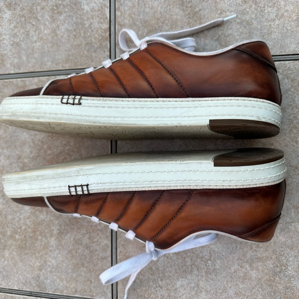 Berluti Low Top Sneakers In Brown Leather Athletic Shoes Sneakers - Picture 11 of 15